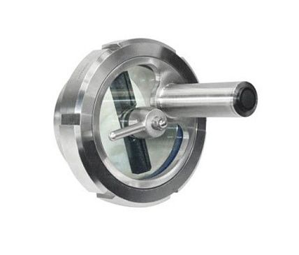 Смотровое стекло с муфтовым соединением и устройством очистки DONJOY