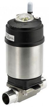 2/2-ходовой мембранный пневмоклапан для отсечения, регулирования нейтральных и агрессивных жидкостей и газов