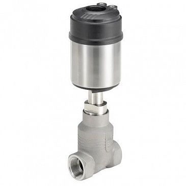 2-ходовой регулирующий прямой клапан Bürkert с пневмоприводом серии ELEMENT 2301